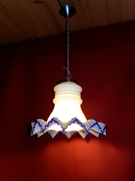 Verchromte Deckenlampe